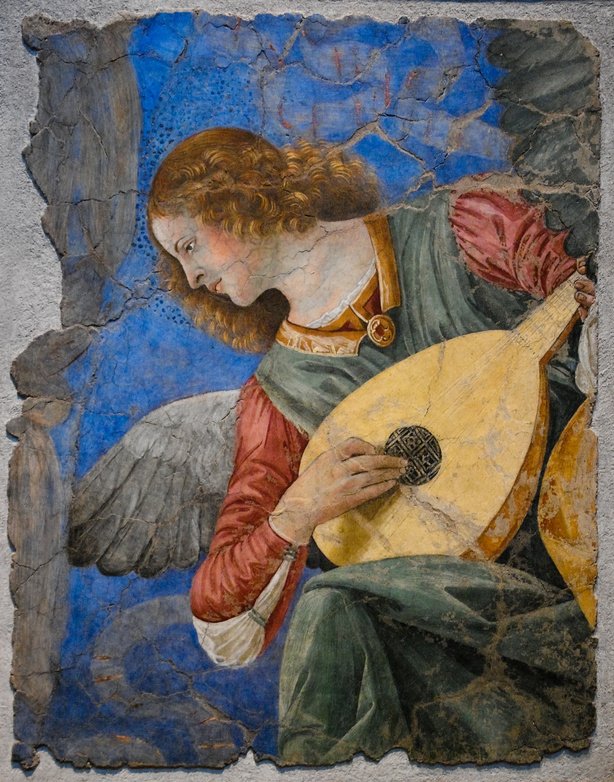 Musician angel by Melozzo da Forli